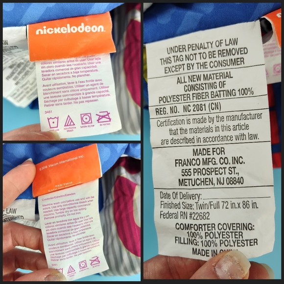 Nickelodeon Paw Patrol Gangs All Here Twin Full Comforter Pillow Sham 2 pc Set - Picture 12 of 12